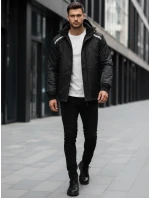 Pánská lyžařská bunda černá model 21995675 - Dstreet Pánská lyžařská bunda černá model 21995675 - Dstreet