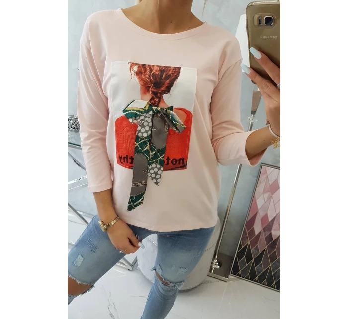 3D halenka pudrově růžová model 18743914 - K-Fashion