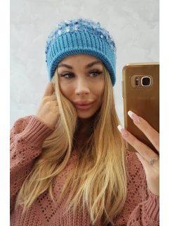 Bublinková čiapočka K219 modrá