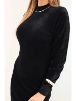Dámské šaty s z měkké alpaky černý model 21314706 - K-Fashion