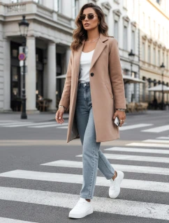 Dámský velbloudí kabát  model 21971382 - Dstreet