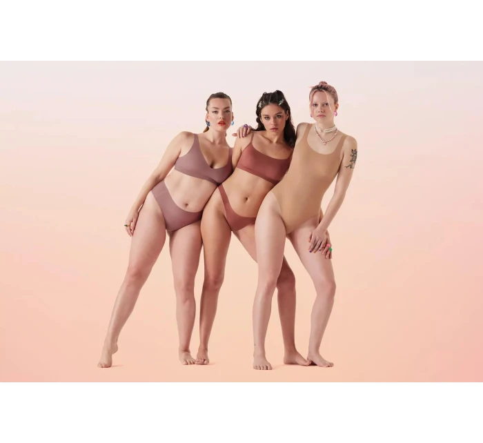 Dámska podprsenka ZERO Feel 2.0 Soft - BROWN - svetlohnedá 1141 - SLOGGI