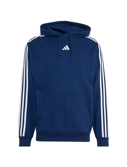 Pánská mikina Essentials 3Stripes French Terry Hoodie, tmavě modrá, model 22348344 - ADIDAS