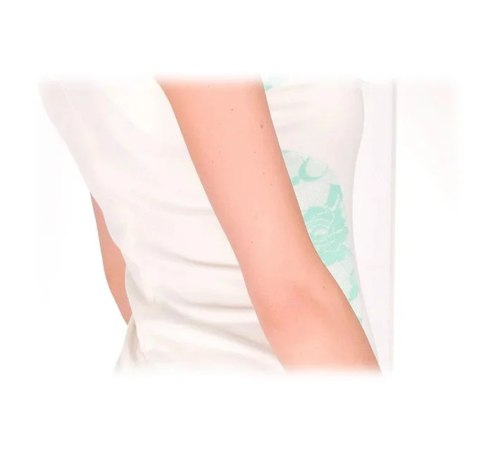 Dámske spoločenské šaty zdobené čipkou biele ecru - Biela - Numoco Dámske spoločenské šaty zdobené čipkou biele ecru - Biela - Numoco