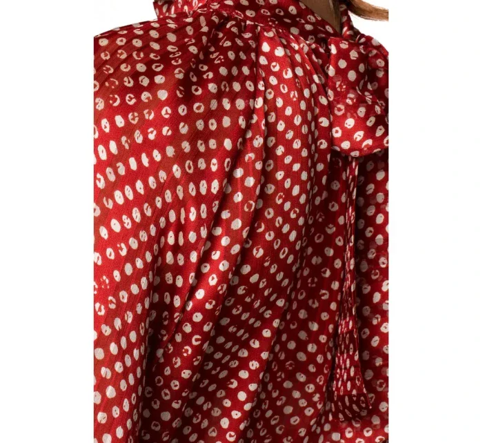 Šifónová blúzka S235 model 2 Červená - Štýlovo