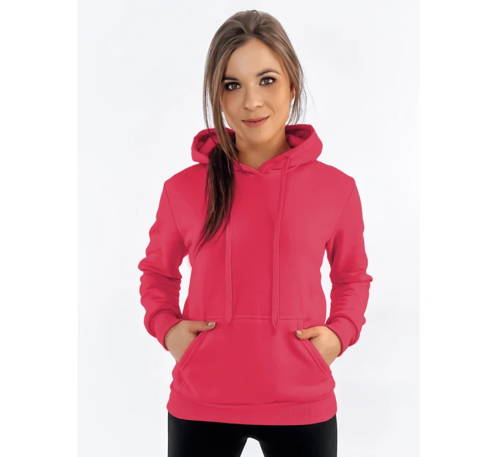 Dámska mikina s kapucňou BASIC pink BY1164