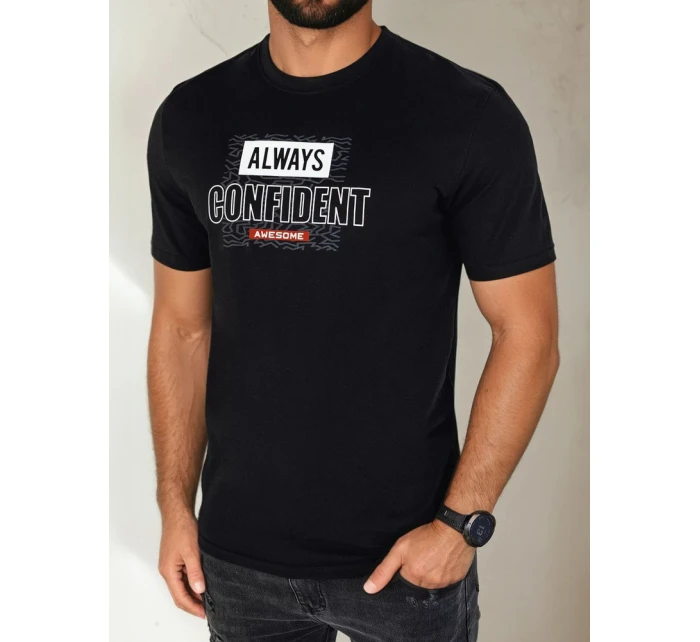 Pánské tričko s potiskem černé Dstreet model 21973763 - FashionStreet