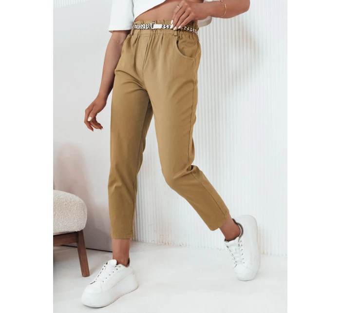 Dámske nohavice z ťavej látky ERLON FashionStreet UY2099