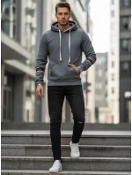 Pánska sivá mikina FashionStreet BX5946