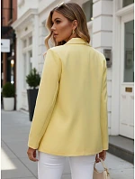 Dámska elegantná bunda žltá FashionStreet PY0142