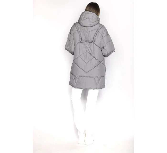 PUCHOWA KURTKA DAMSKA Z  SZARA model 21244221 - Ann Gissy