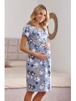 Dámske tehotenské tričko 5271 modré - Doctornap