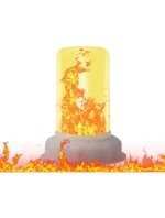 LED sviečka s efektom plameňa 7,5x9,5 cm