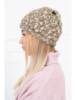 Kšiltovka model 18745418 khaki + ecru - K-Fashion Kšiltovka model 18745418 khaki + ecru - K-Fashion