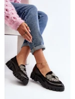 Lakované dámské mokasíny model 21647064 černé - Laura Messi