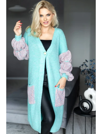 Sveter na zapínanie model 171310 PeeKaBoo