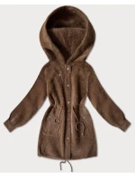 Hnědá vlněná bunda typu alpaka model 21486707 - MHM