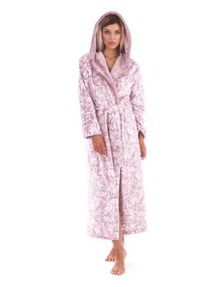 Dámsky župan Flora s kapucňou 3956 4303 mauve mist - Vestis