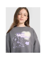 Dívčí mikina oversize bez kapuce model 21907206 - 4F