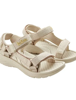 dámské boty na suchý zip sandály na léto na model 22071678 light beige cream dámské - Lee Cooper