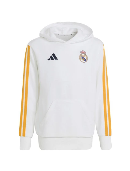 Adidas Real Madrid Detská mikina s kapucňou White KG2953 Adidas Real Madrid Detská mikina s kapucňou White KG2953