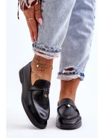 Klasyczne Mokasyny Damskie Czarne Cortez