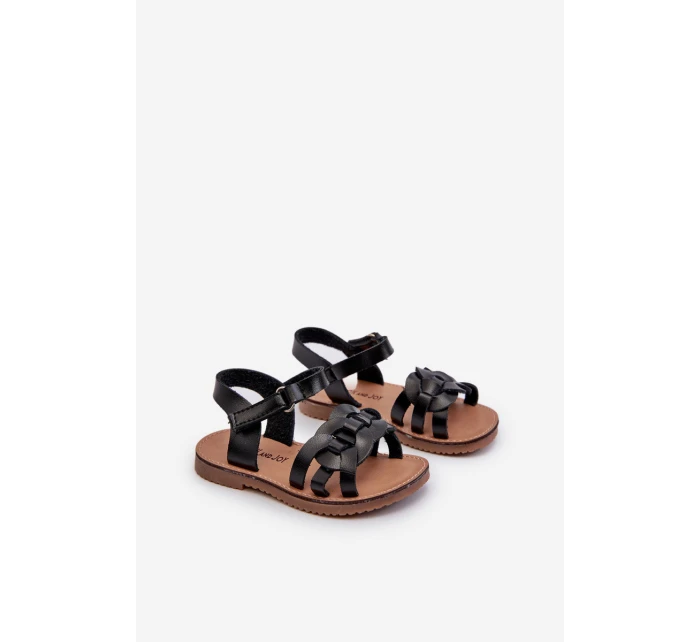 Dětské sandálky Se Na suchý zip Černé model 21663787 - Boto