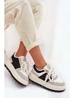 Dámské tenisky na platformě šedé model 22039752 - Boto