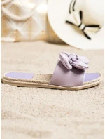 Moderní dámské fialové nazouváky bez podpatku Moderní dámské fialové nazouváky bez podpatku