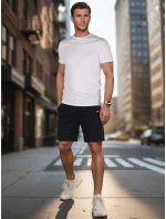 Pánské tmavě modré teplákové šortky model 21987804 - Dstreet