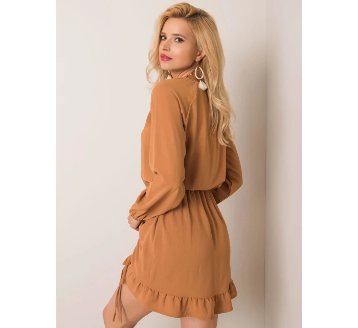 Šaty 111 SK 06071.09 svetlohnedé