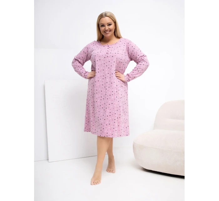 DU KN nočná košeľa FP 607.04P tmavoružová