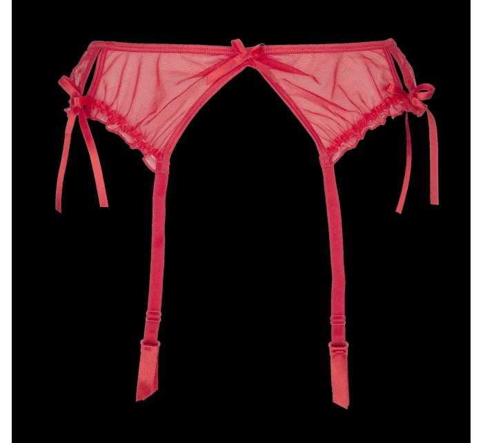 Podväzkový pás Plus Size V-8742 červená - Axami