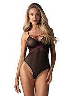 Dámske sexy body Novenes Teddy black - Obsessive