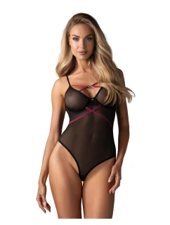 Dámske sexy body Novenes Teddy black - Obsessive