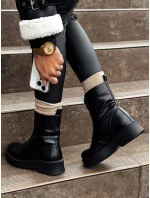 Dámské krátké černé kozačky Dstreet model 21981470 - FashionStreet