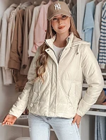 Dámska prechodná prešívaná bunda MARISSIA white FashionStreet TY4850