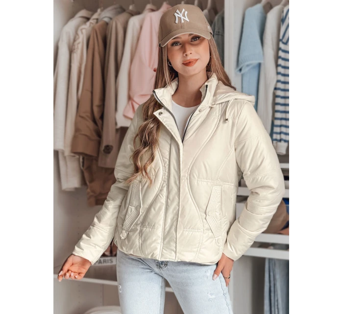 Dámská přechodná prošívaná bunda bílá Dstreet model 21986664 - FashionStreet