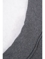 Zateplená mikina s model 18747364 nápisem oversize graphite - K-Fashion Zateplená mikina s model 18747364 nápisem oversize graphite - K-Fashion