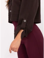 IT KR bunda FL7029.72 tmavě hnědá IT KR bunda FL7029.72 tmavě hnědá