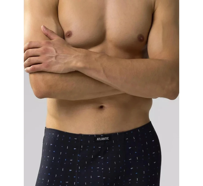 Pánske boxerky 3MH-194 A'3 S-2XL Dark Blue - Atlantic