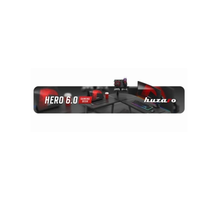 Herní stůl Hero model 21335676 Black RGB - Huzaro