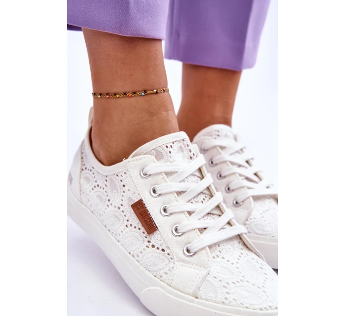 Dámské Krajkové Tenisky BIG STAR model 21546365 Bílé - Big Star Shoes