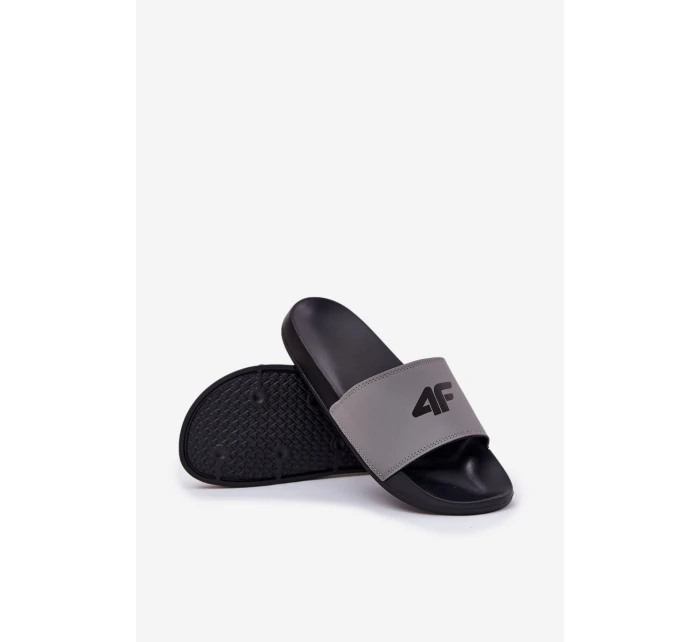 Klapki Męskie 4F 4FRMM00FSLIM011-25S Szare