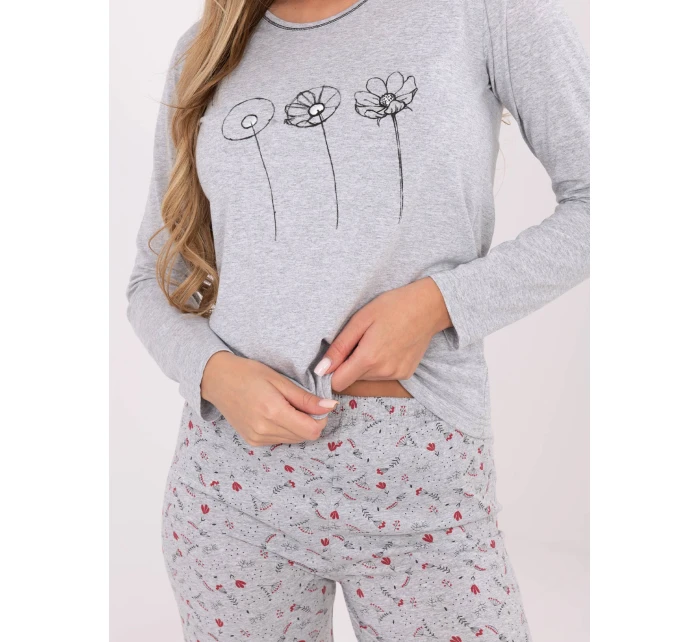 DU PI FP 003.99P sivé pyžamo