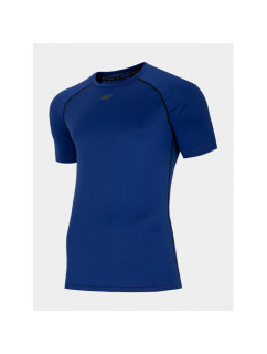Pánske bežecké tričko H4L21-TSMF011 modré- 4F