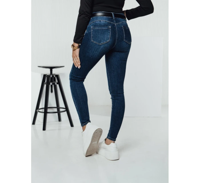 Dámské džínové úzké kalhoty navy blue Dstreet model 21982701 - FashionStreet