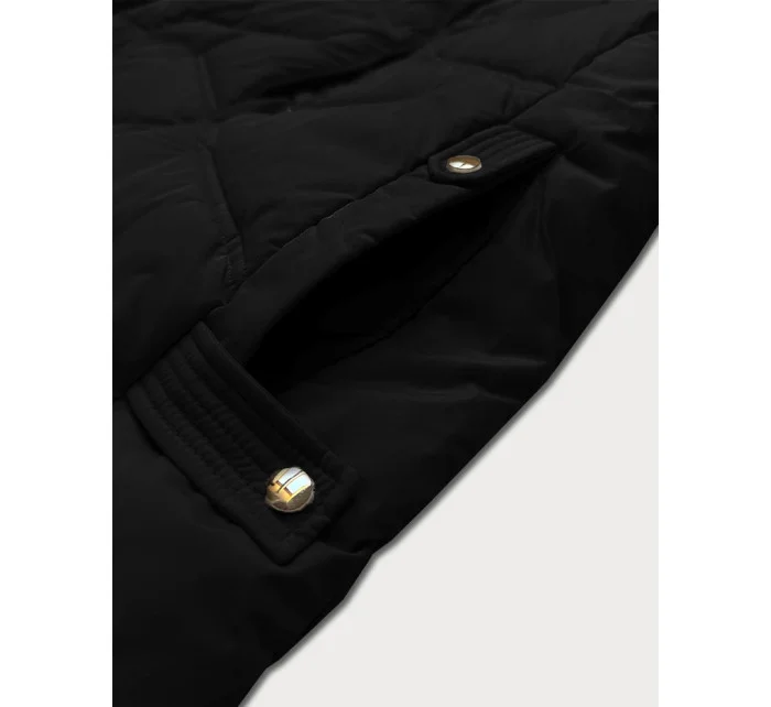 Černá dámská zimní bunda s odepínací kapucí model 21247953 - LHD