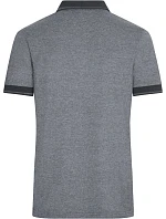 JN Pánské žerzejové polo 02.0 black melange/black model 22488404 - Daiber