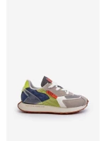 Buty Sportowe Sneakersy Męskie Memory Foam System Big Star NN174344 Szare